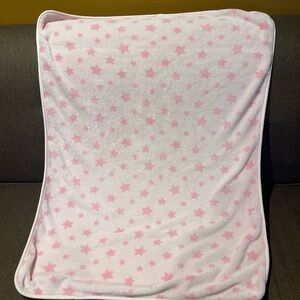 Carter's Pink Star Plush Baby Blanket